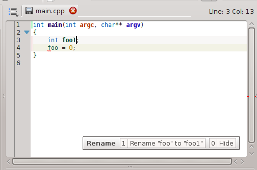 KDevelop screenshot